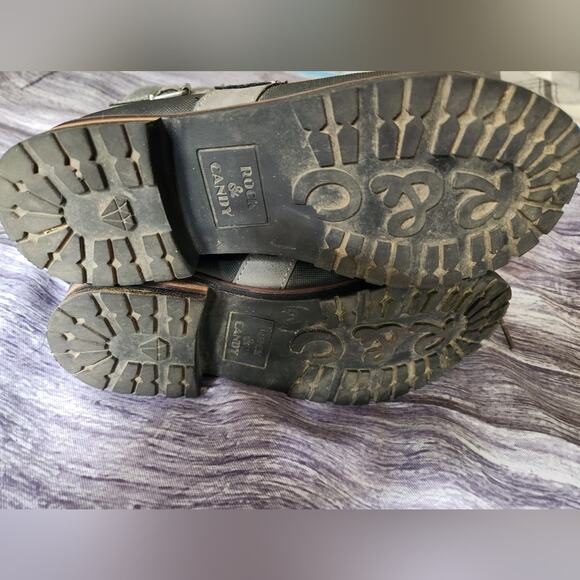 Womens Winter Ankle Boots Lace Up Faux Fur Trim Herringbone Detail - Picture 15 of 15